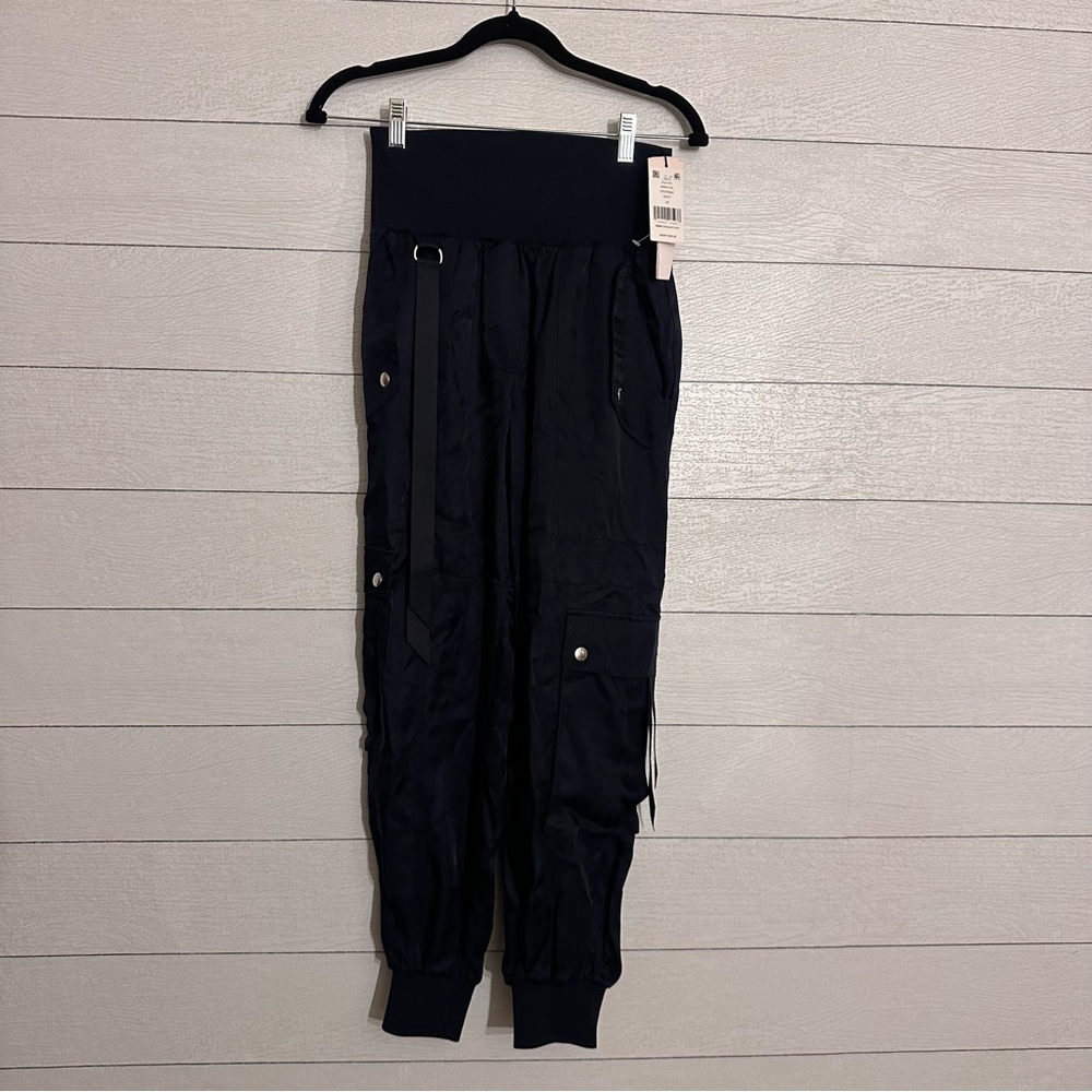 NWT Cinq à Sept Navy HARMONY PARACHUTE PANT XS - Picture 3 of 10